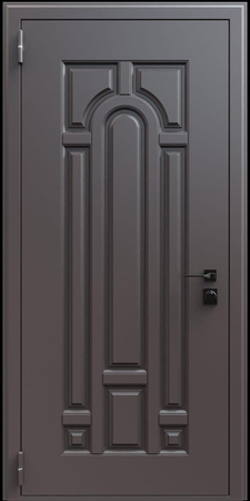 Входная термодверь с металлофиленкой и порошковым окрашиванием RAL 8019 (тип №13) Входная термодверь с металлофиленкой и порошковым окрашиванием RAL 8019 (тип №13)